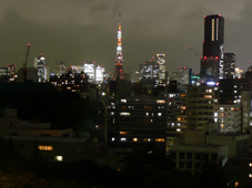 客室から見る東京タワー